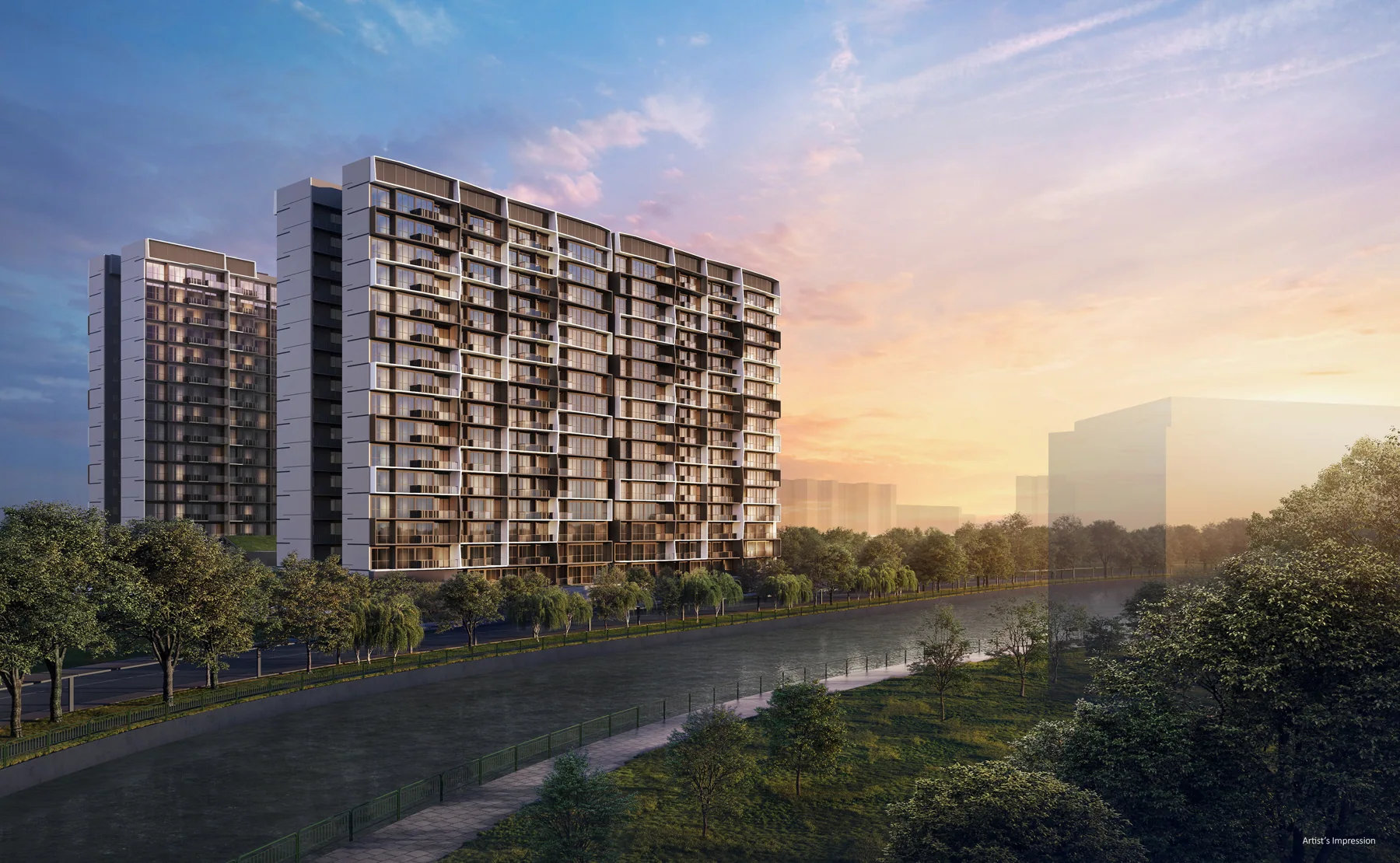 Architectural rendering of Lucerne Grand at Lakeside Drive